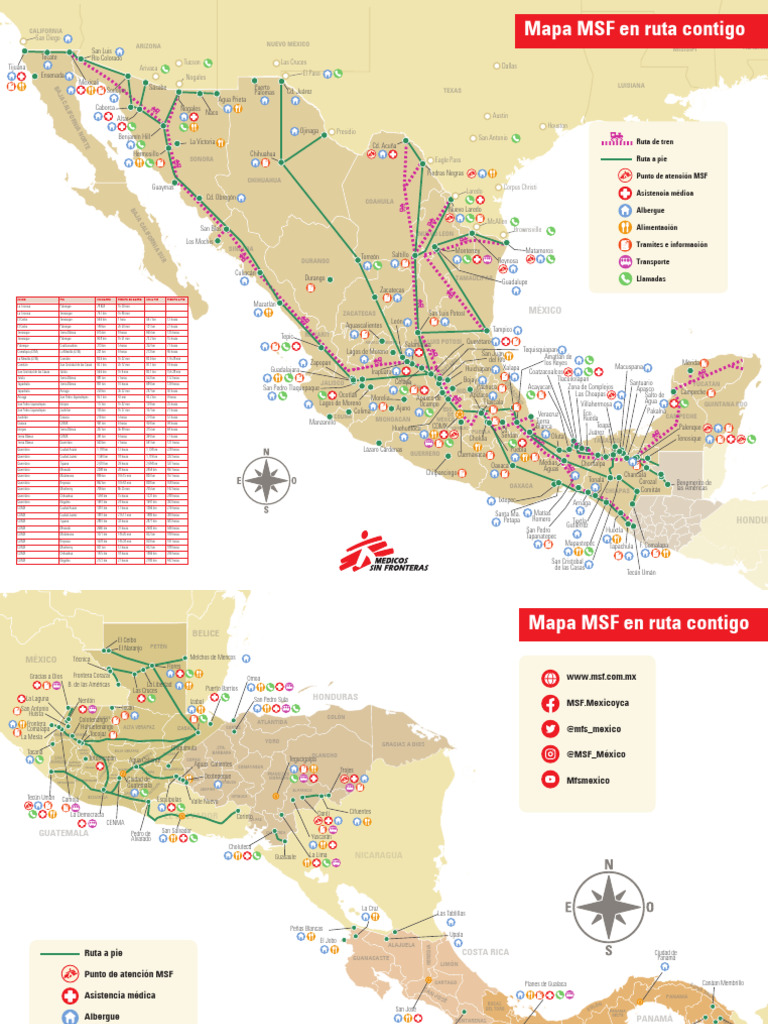 Mapa de Rutas y Asistencia MSF | PDF