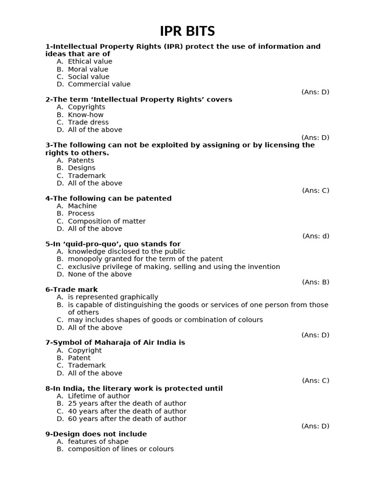 IPR Bits | PDF