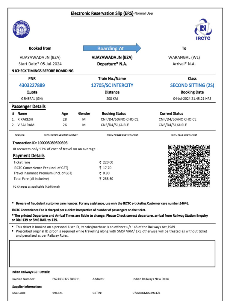 Ticket 4303227889 | PDF | Identity Document | Payments