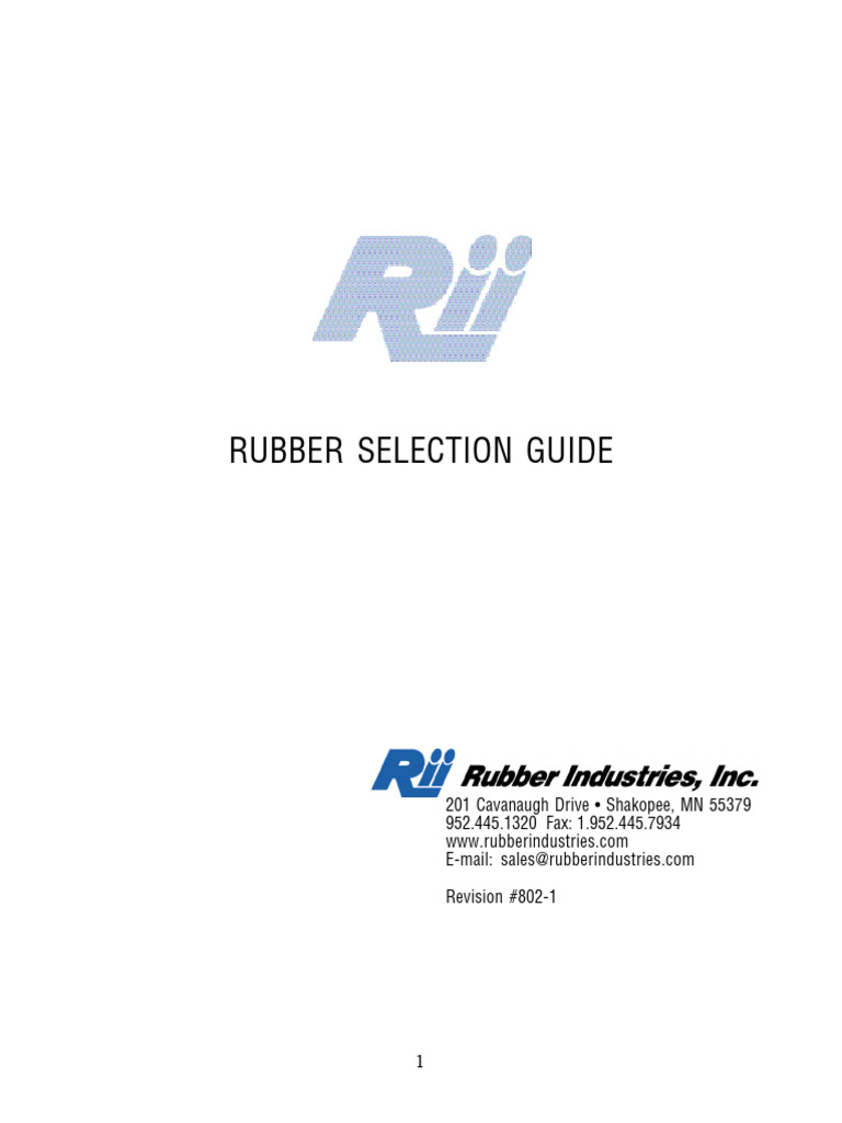 RII Rubber Selection Guide | PDF