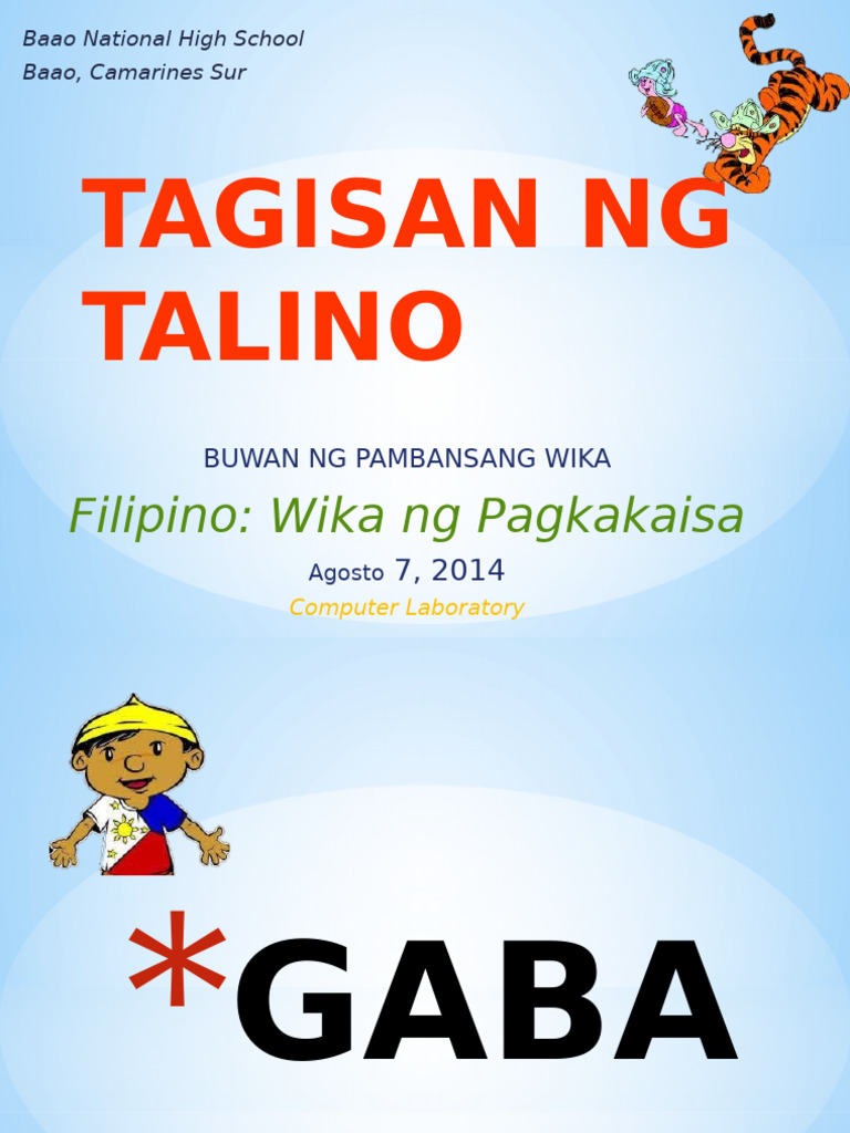 Tagisang NG Talino | PDF