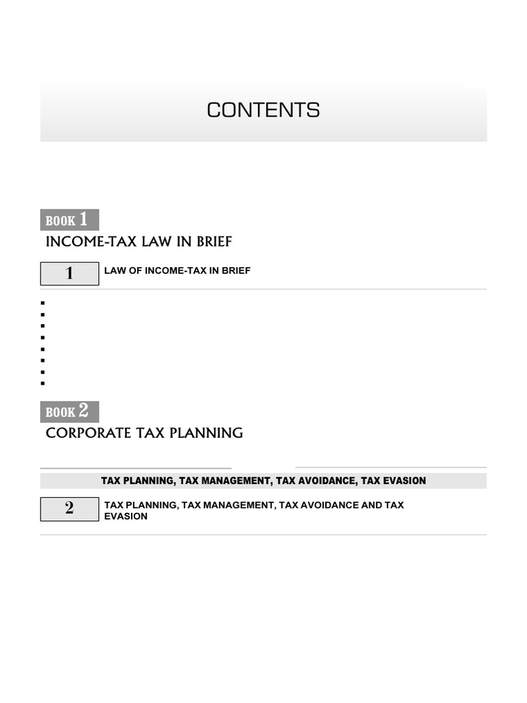 Law of Income-Tax in Brief | PDF