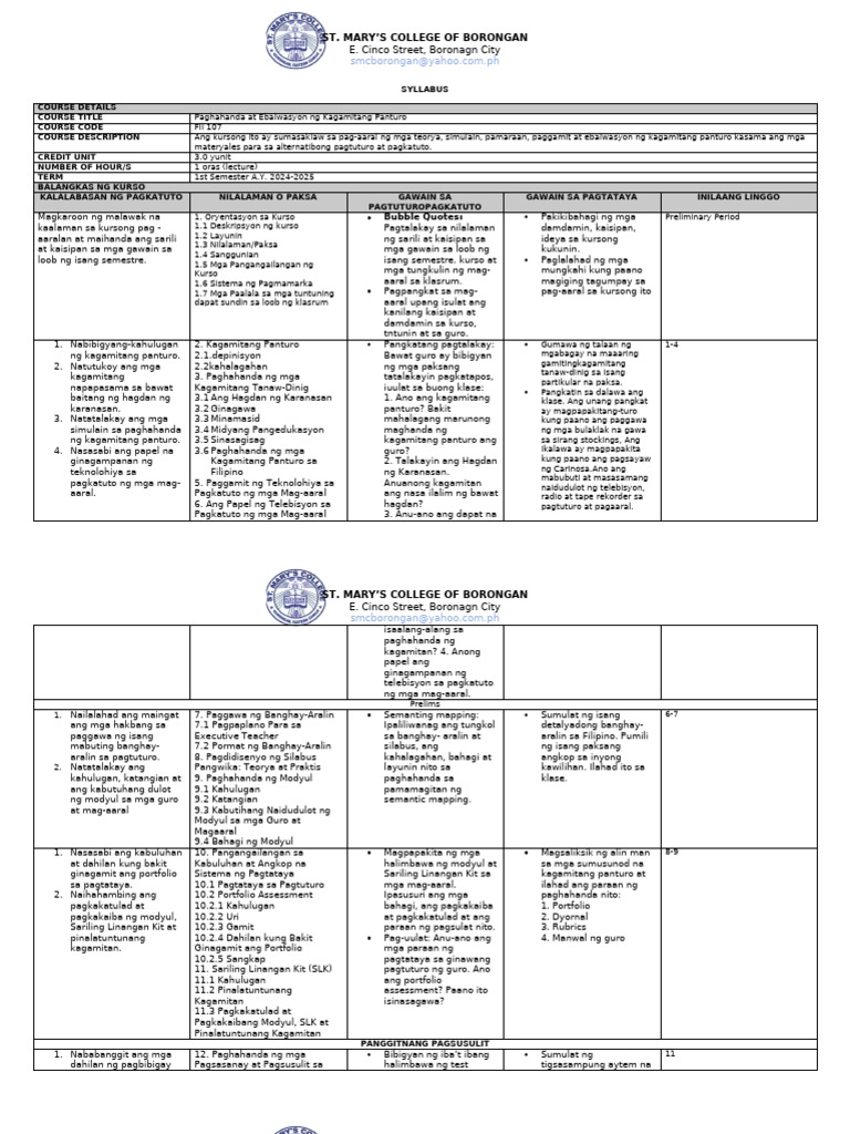 Syllabus - Fil 107 | PDF
