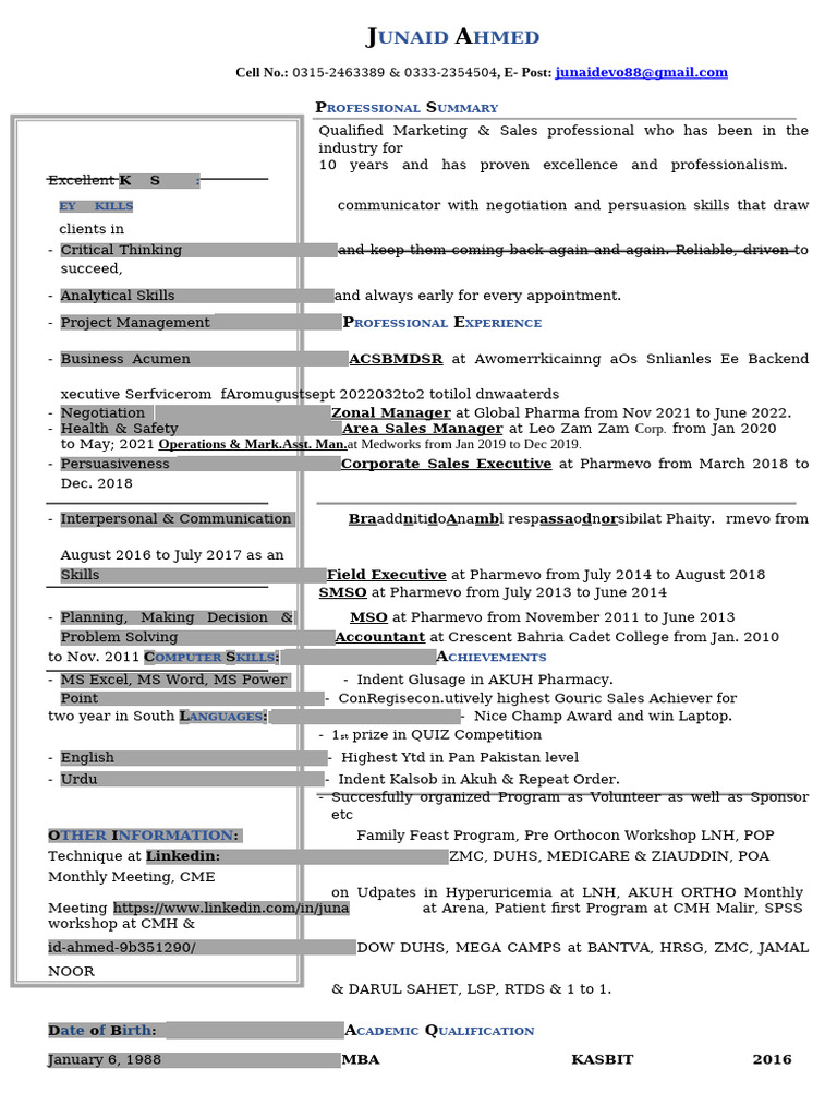 Junaid Resume | PDF