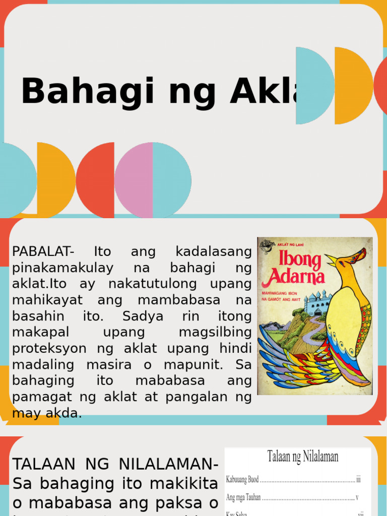 Bahagi NG Aklat | PDF