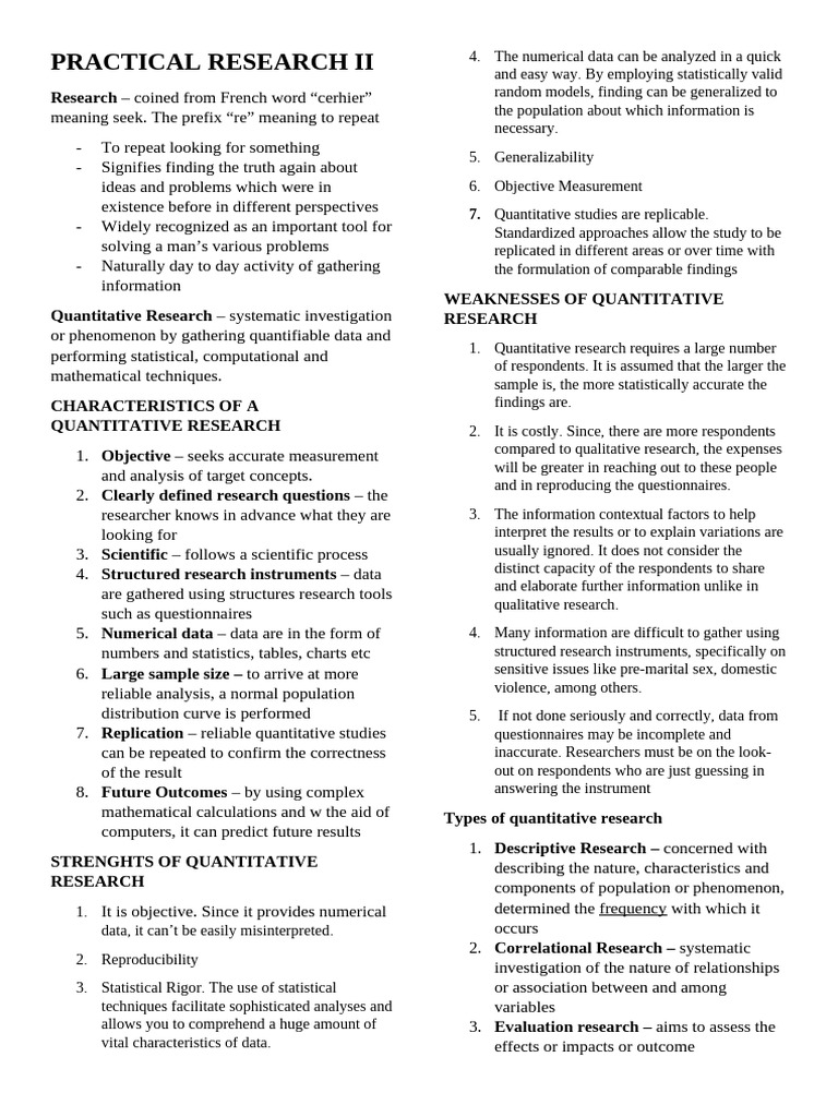 Understanding Quantitative Research Basics | PDF | Quantitative ...