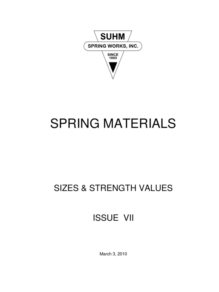 17-4PH Spring Material Properties Guide | PDF | Ultimate Tensile ...