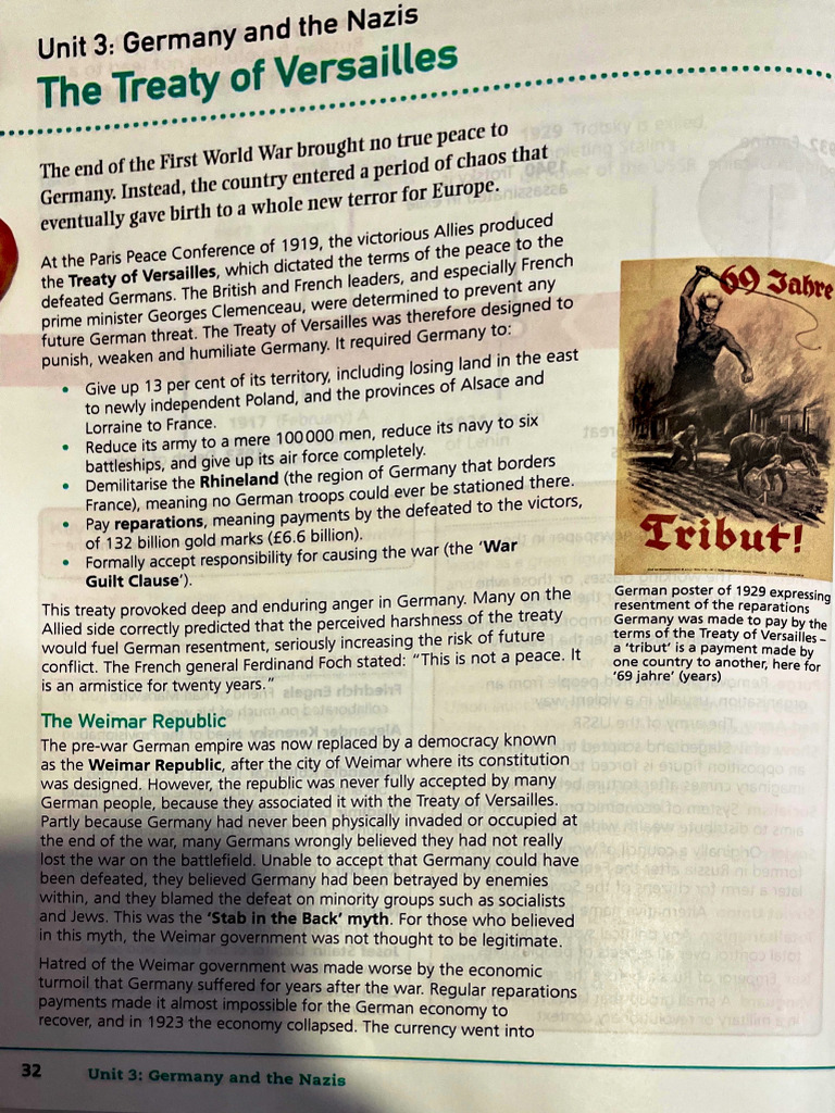 The Treaty of Versailles | PDF