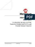 Mrf24J40Mc Data Sheet: 2.4 GHZ Ieee Std. 802.15.4™ RF Transceiver Module With Pa/Lna and External Antenna Connector