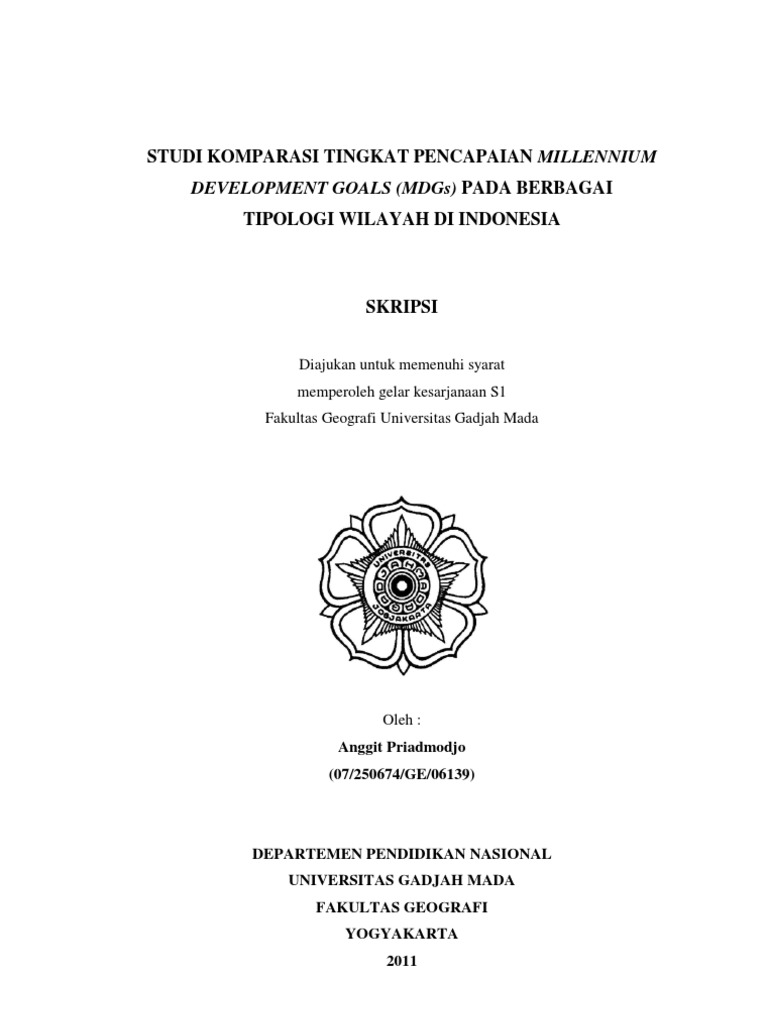 Pencapaian MDGs di Tipologi Wilayah Indonesia | PDF