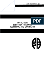Total Skin Electron Therapy: Technique and Dosimetry: Aapm Report No. 23