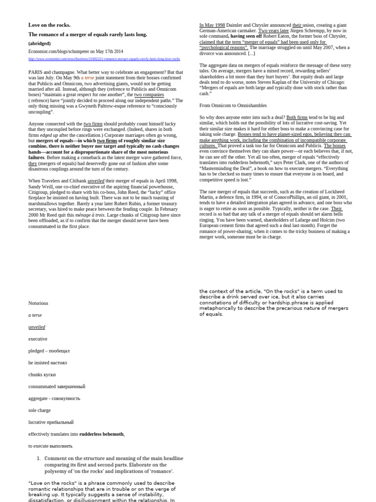 Love On The Rocks - Text | PDF