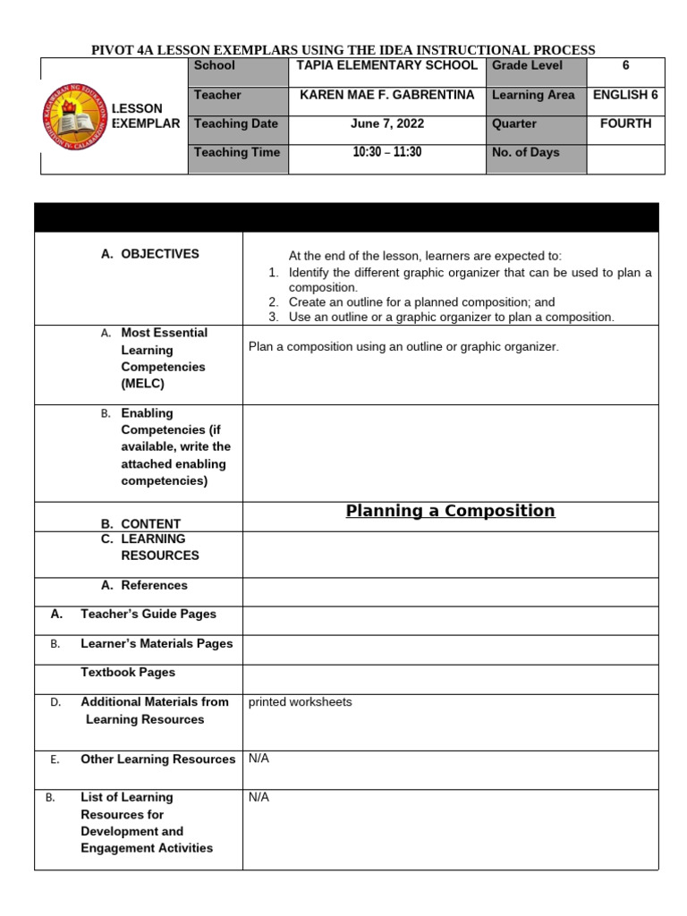 English 6 - Q4 Week 7 | PDF