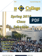 2010 CC Spring Schedule
