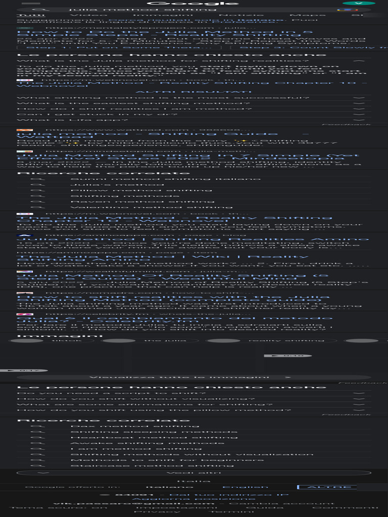 Julia Method Shifting - Cerca Con Google | PDF