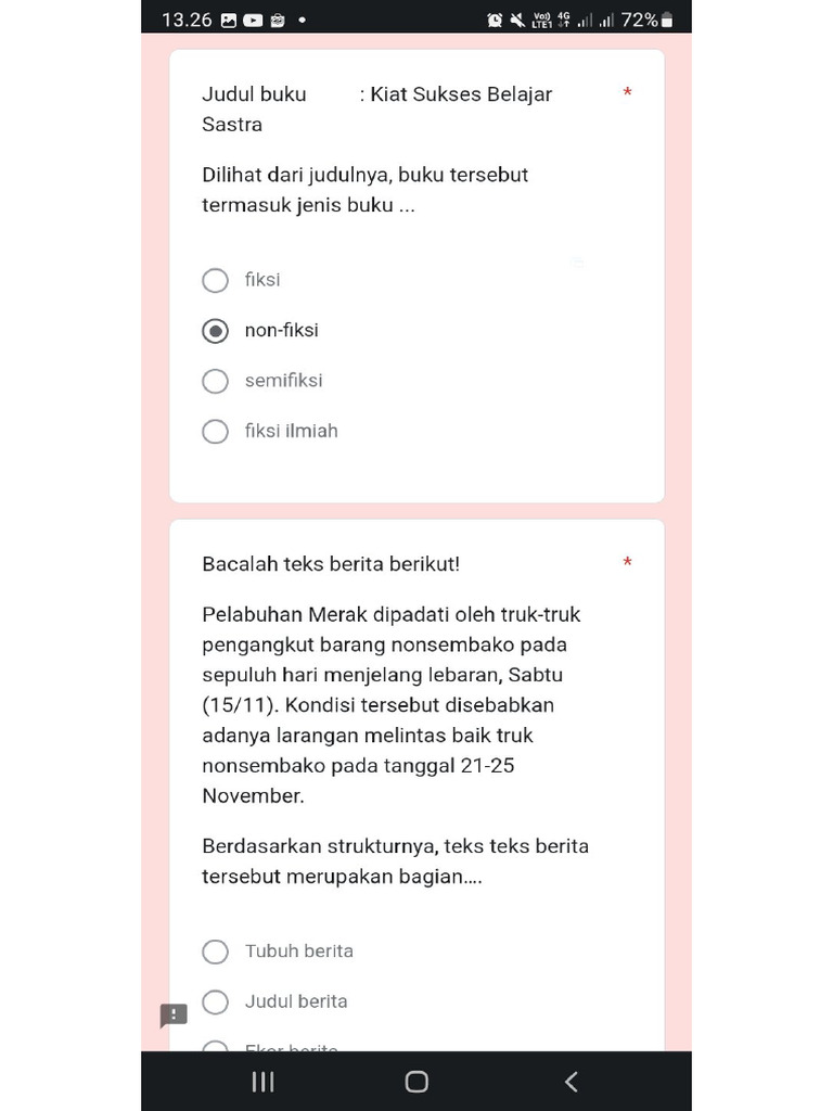 Ujian Bindo Kelas 7 Sem2 | PDF