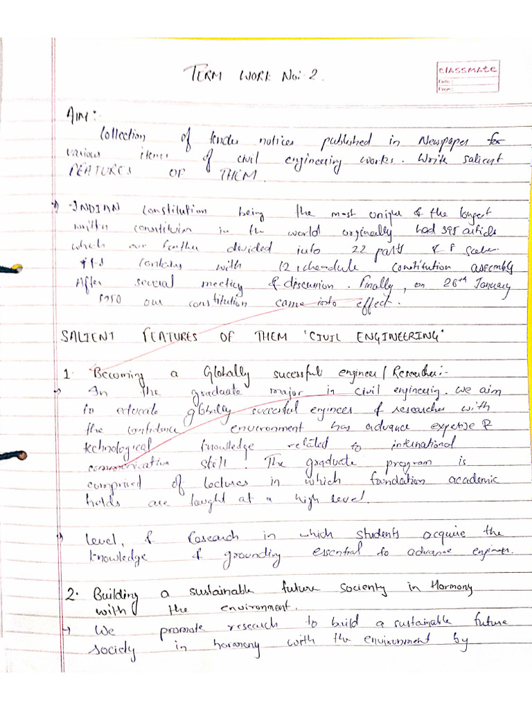 Experiment - 2&3 T&A Term Work | PDF