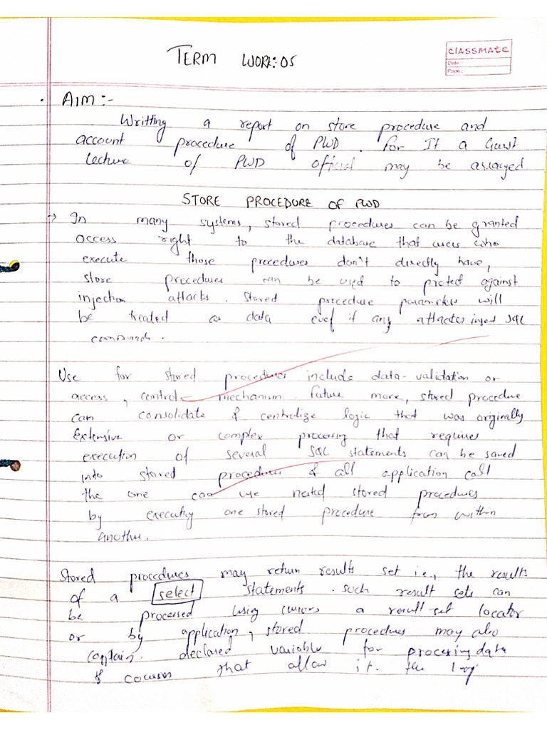 Experiment-5 T&A Term Work | PDF