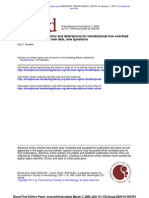 In Thalassemia Major: New Data, New Questions Oral Chelators Deferasirox and Deferiprone For Transfusional Iron Overload