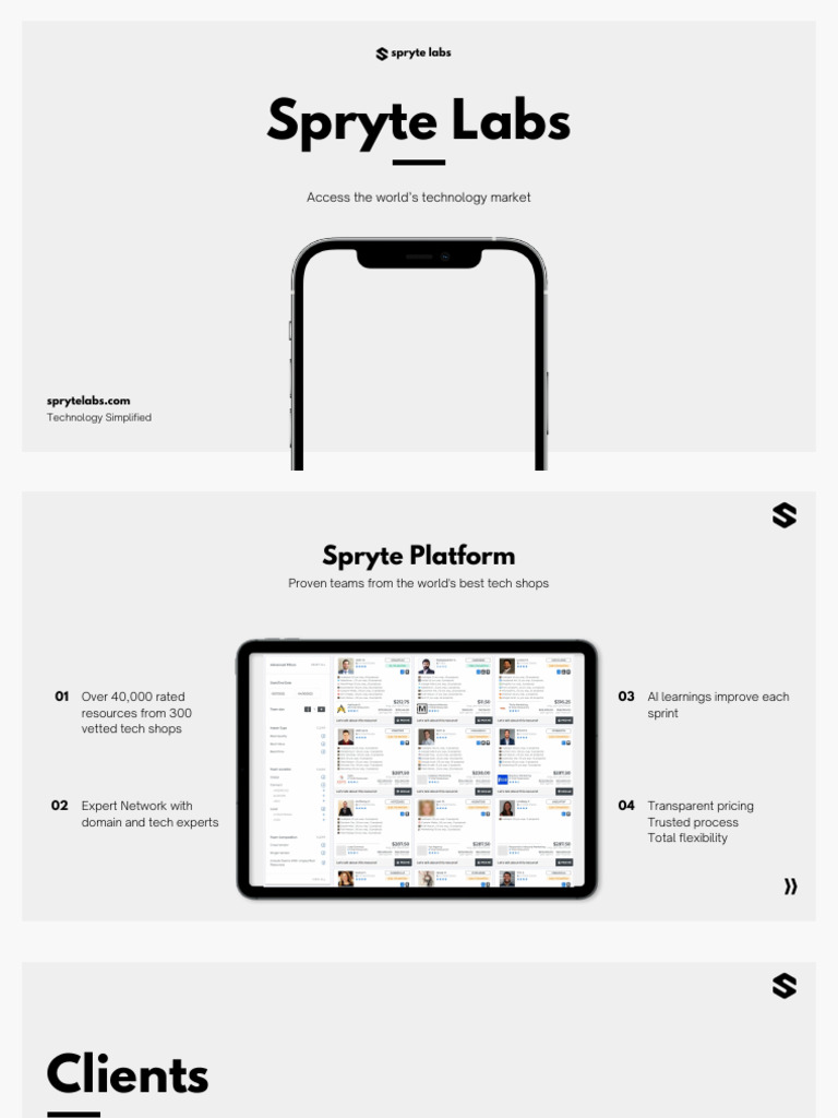 Spryte Remote Dev Opportunities | PDF