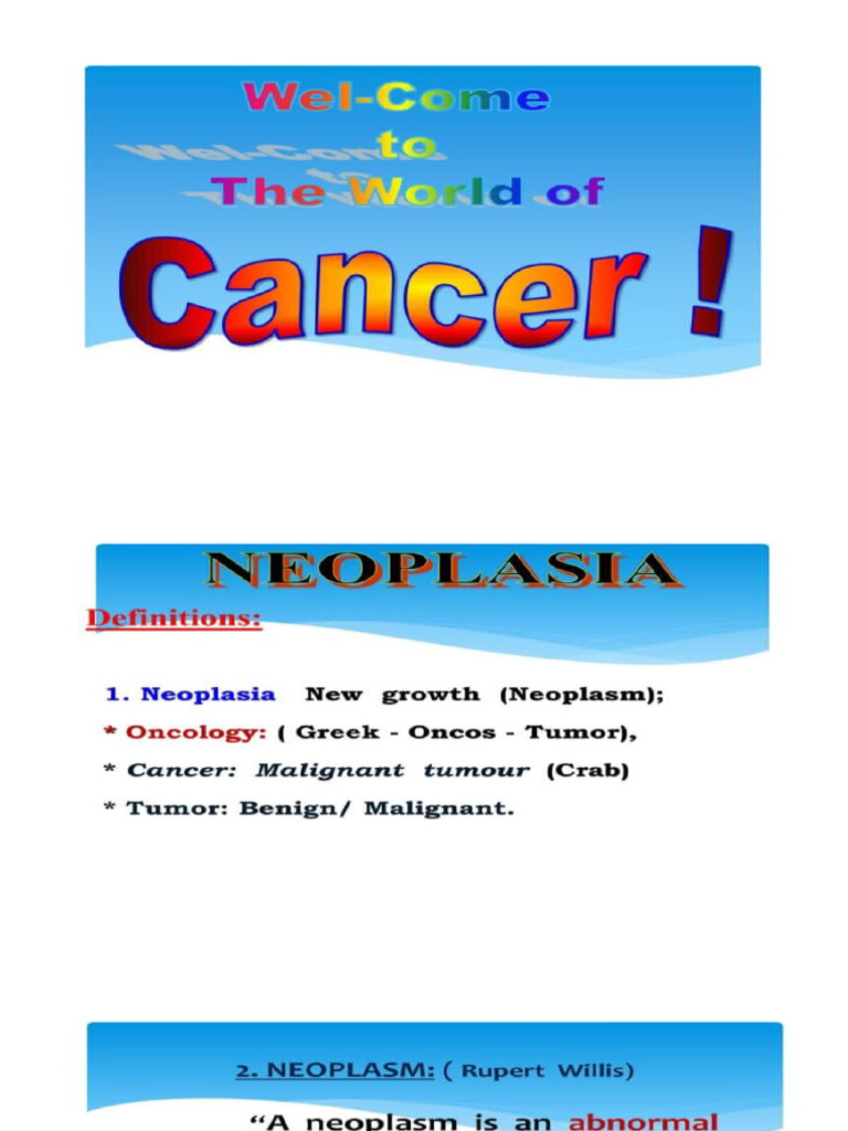 Nomenclature Of Tumors Pdf