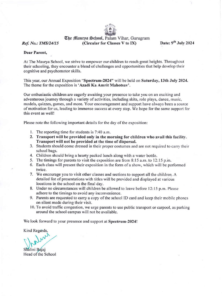 Circular No 15 | PDF