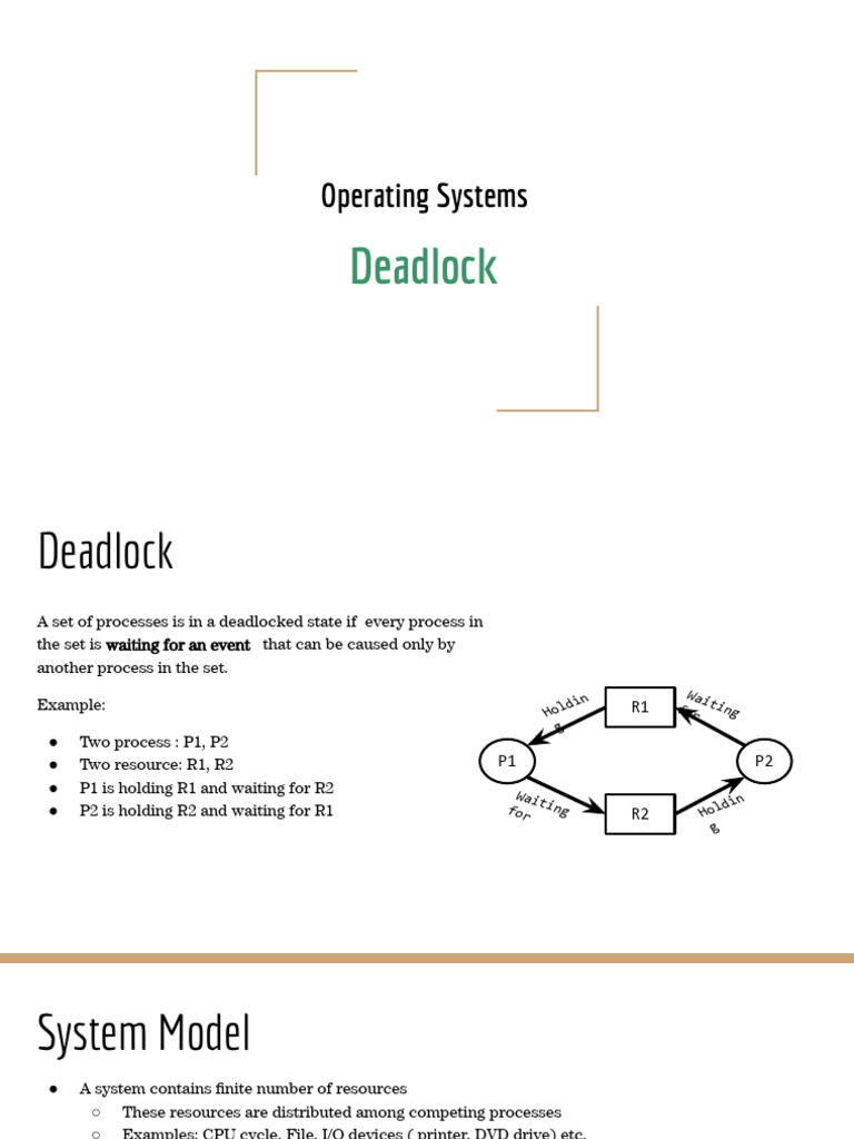 Deadlock in Operating Systems Explained | PDF | Theoretical Computer ...