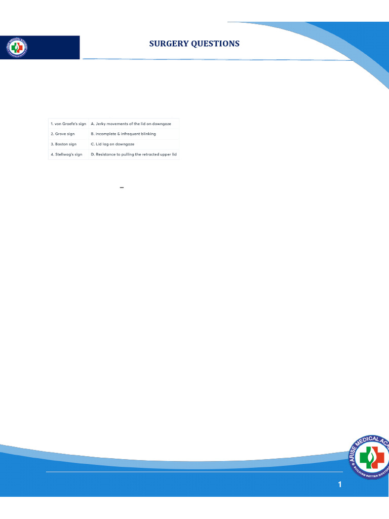 Surgery Questions | PDF