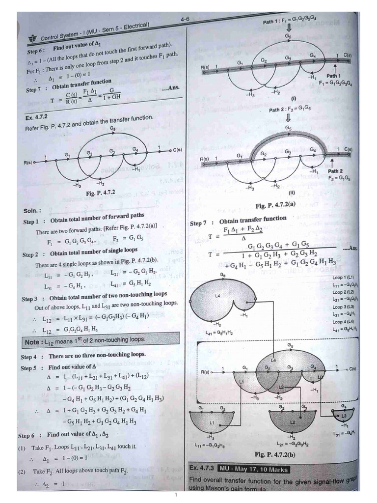 signal flow graph problems | PDF