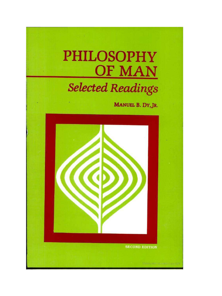 Philosophy of man selected readings full book pdf