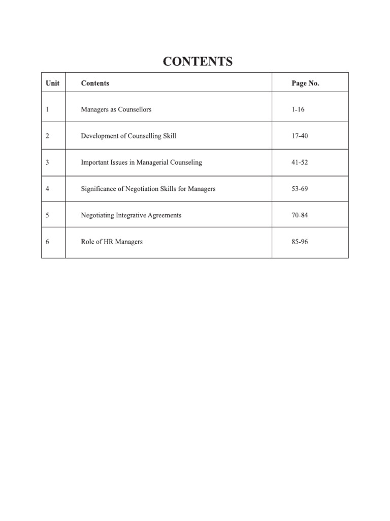 Negotiations Management Pdf