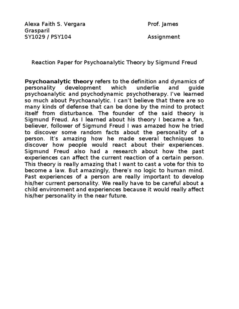 Understanding Freud's Psychoanalytic Theory | PDF