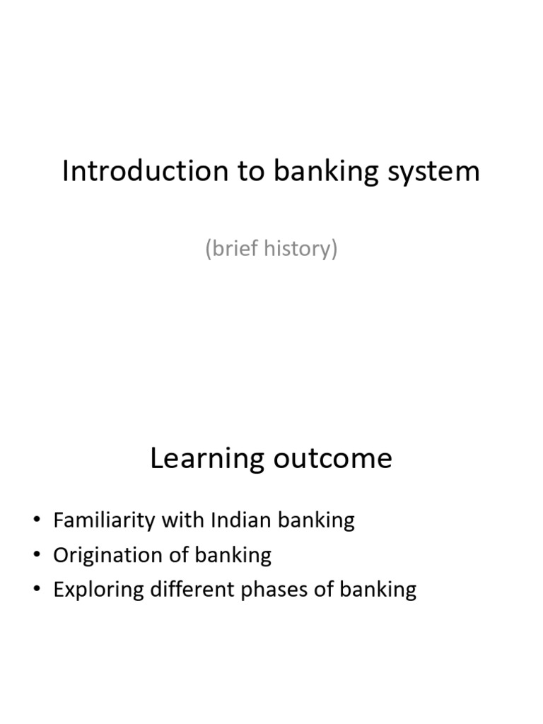 Overview of Indian Banking System | PDF | Banking | Finance & Money ...