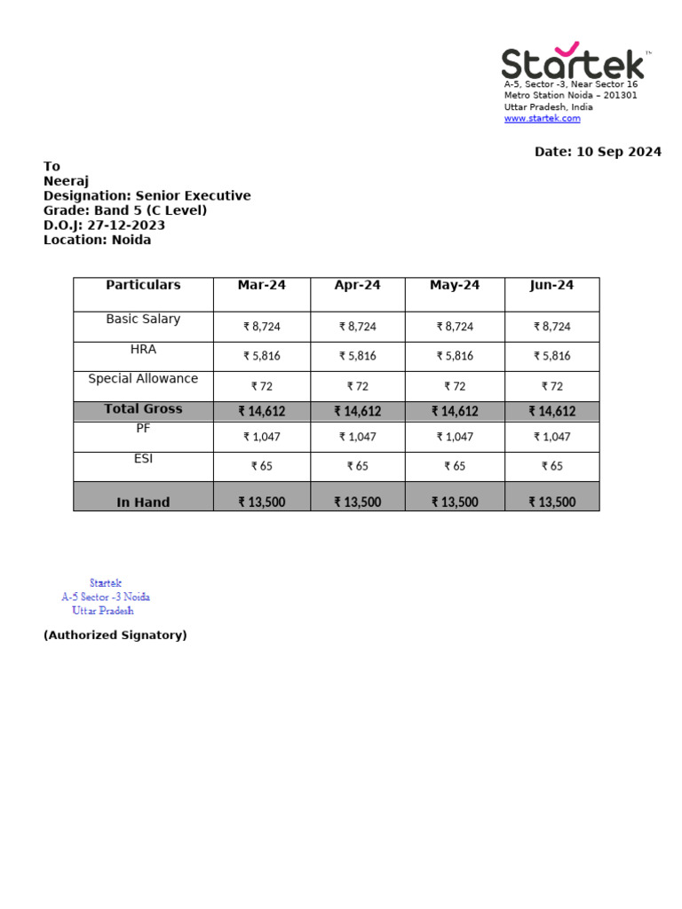 Startek bulk pdf