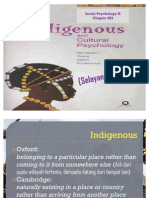 Indigenous Psychology - Selayang Pandang