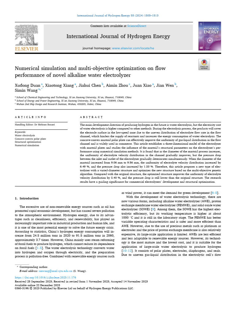 Numerical Simulation and Multi-Objective Optimization On | PDF