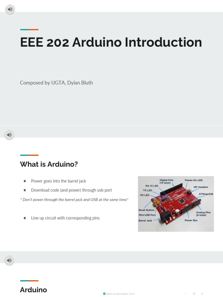 EEE 202 Arduino Tutorial | PDF