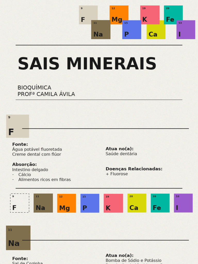 Sais Minerais | PDF