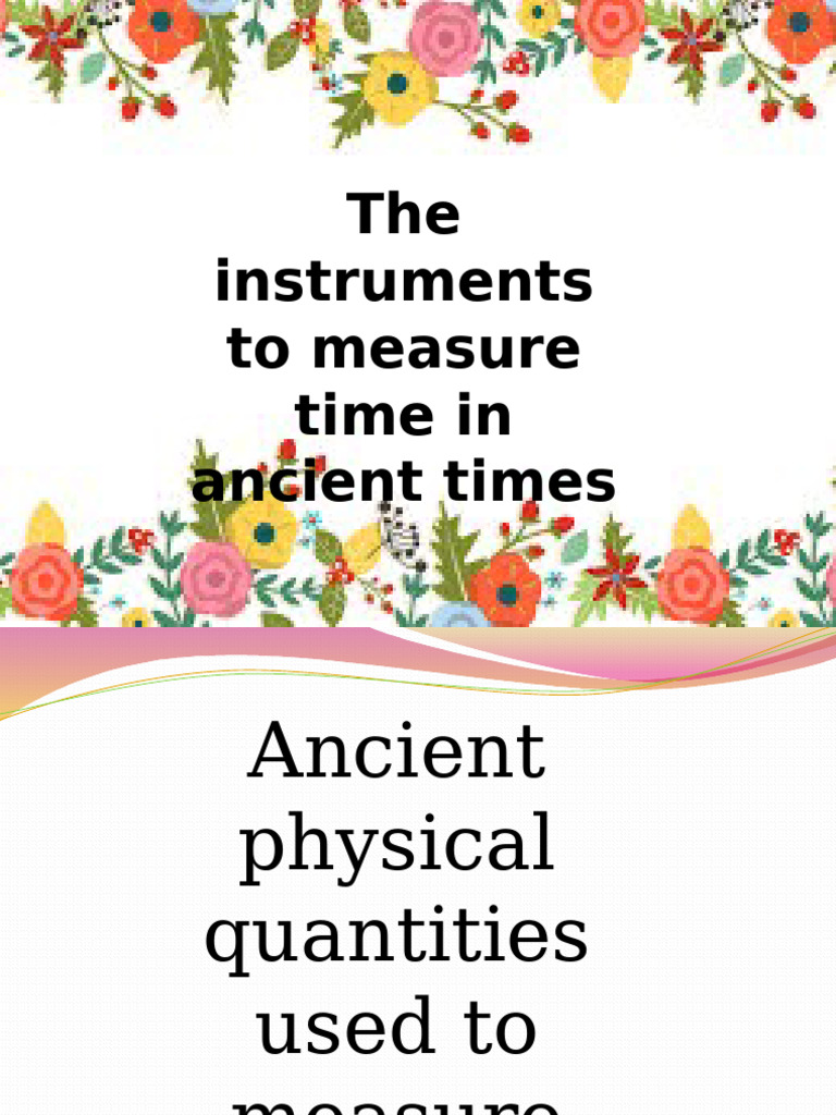 Ancient Time Instruments | PDF