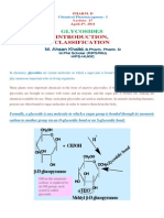 Lecture 17 - Glycosides Intro, Classification