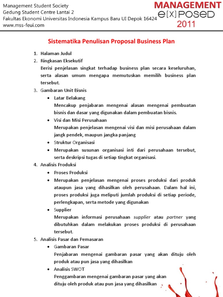 Contoh business plan pdf image