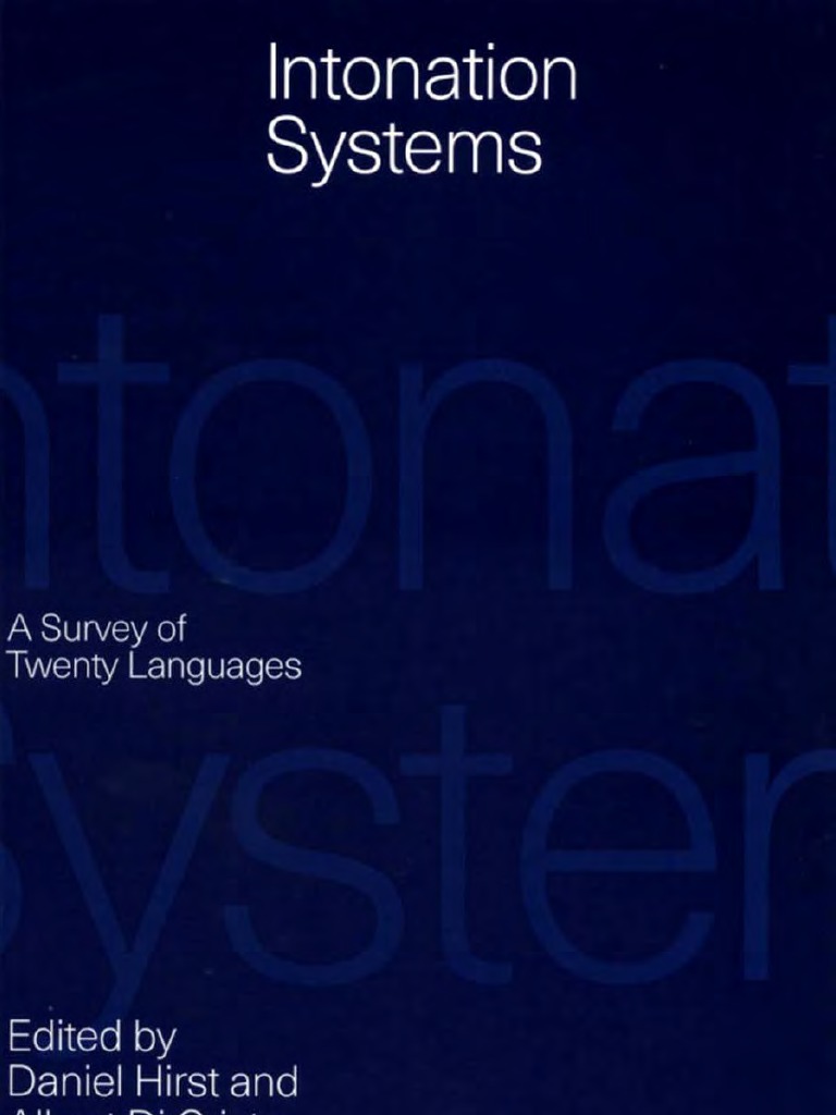 Intonation Systems: A Survey of Twenty Languages | PDF | Stress ...