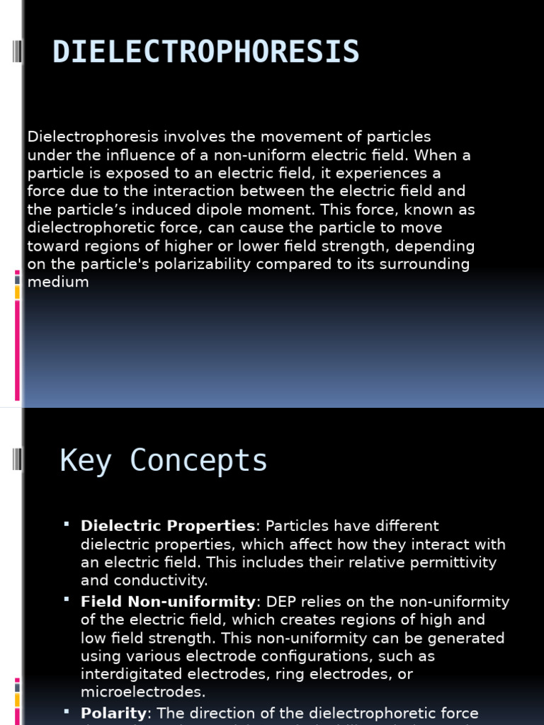Dielectrophoresis | PDF