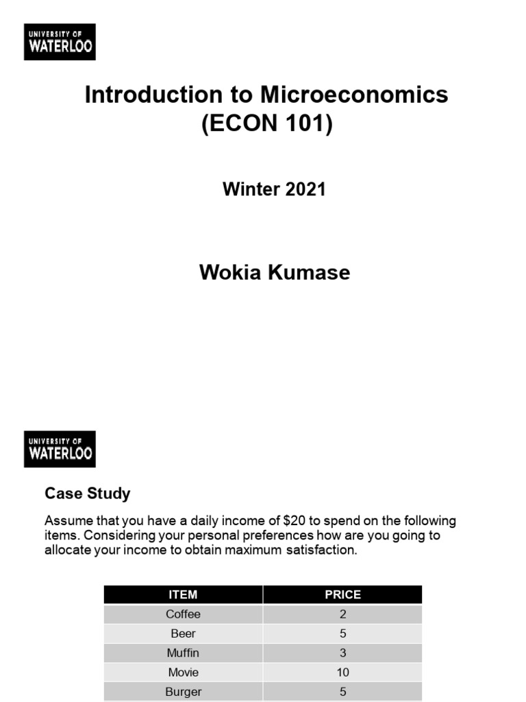 ECON Chapter 1 | PDF