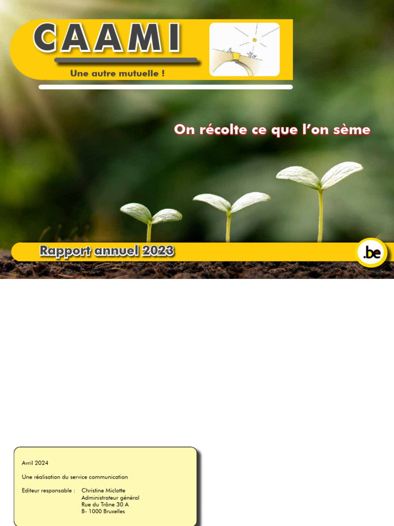 CAAMI - Rapport Annuel 2023 | PDF