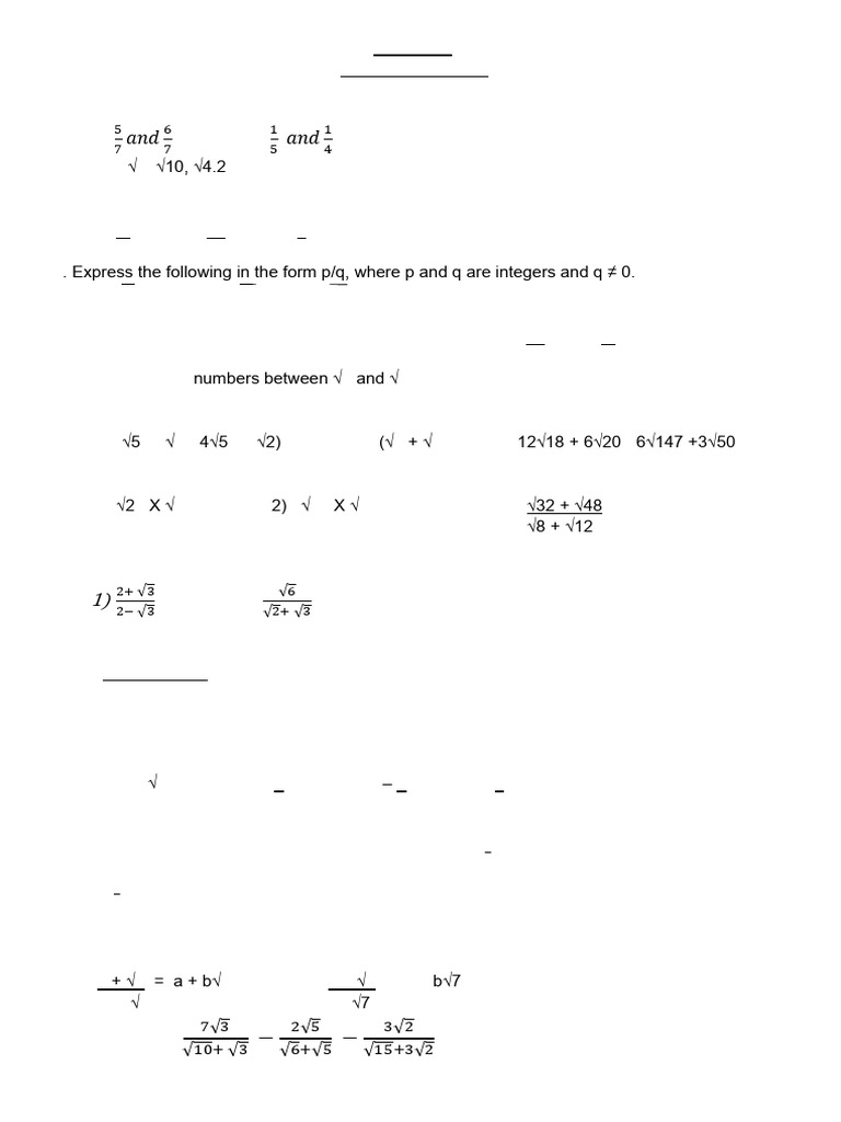 NUMBER SYSTEM - HHW | PDF