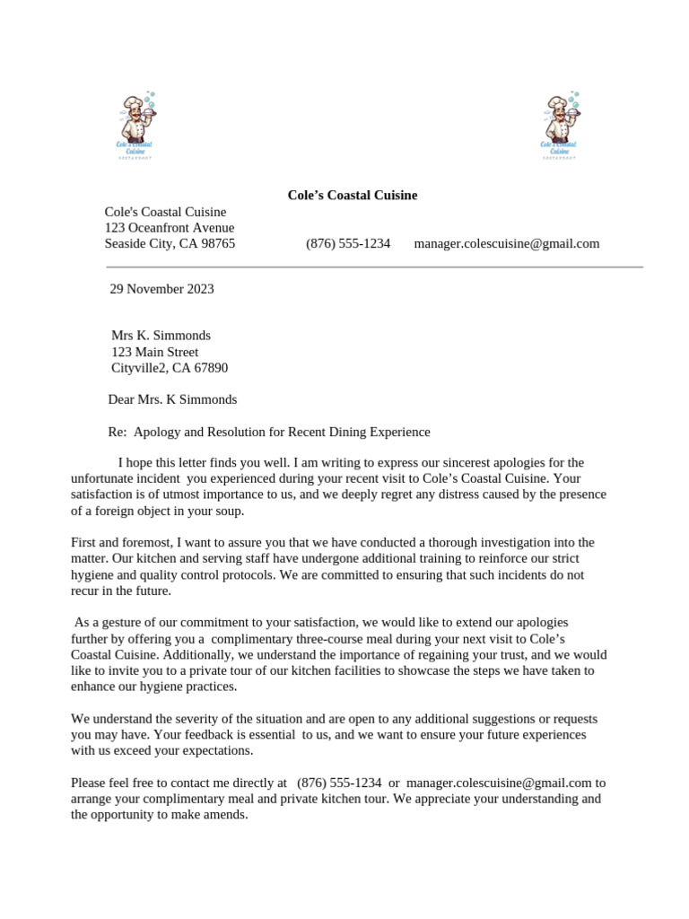 10 bus oa business letter 2 pdf
