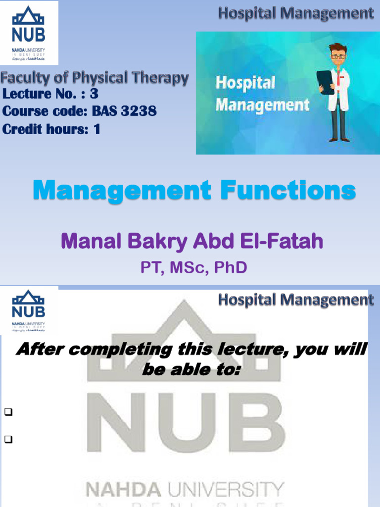 Lecture 3 Management Functions Pdf
