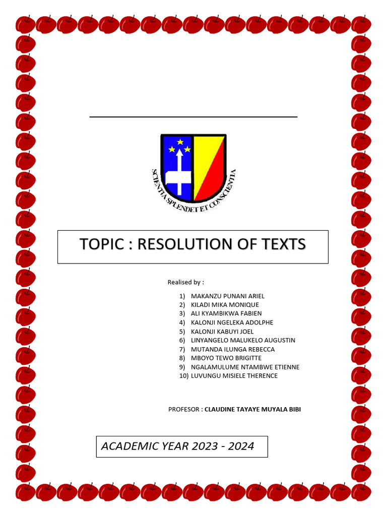 Tp d'Anglais Arl | PDF