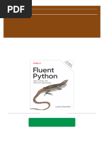 PDF Fluent Python, 2nd Edition Luciano Ramalho Download